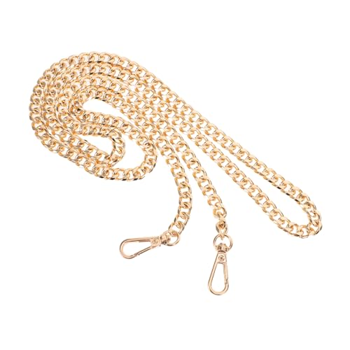 PLAFOPE Metal Crossbody Strap Flache Metallkette mit Karabinerverschluss Langlebiger Schulterriemen Ersatz für Handtaschen DIY Zubehör Komfortabel und Robust für Alltag von PLAFOPE