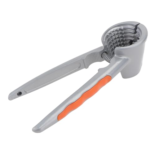 PLAFOPE Nussknacker Walnussöffner aus Aluminiumlegierung mit Rutschfestem Griff Serriertem Schneidedesign und Hebelfunktion Praktische Nussschale für Walnüsse Mandeln und Haselnüsse von PLAFOPE