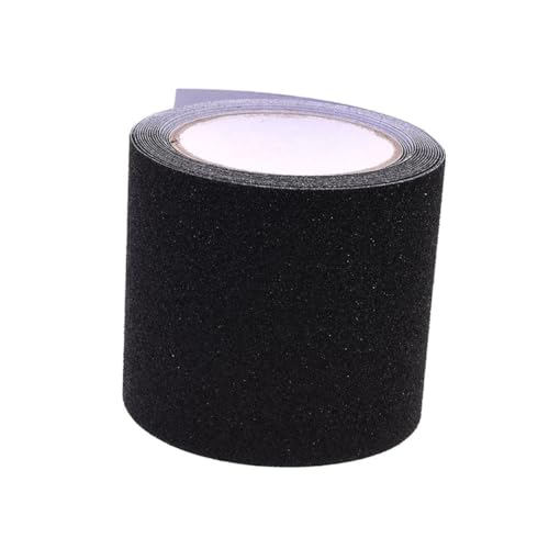 PLAFOPE PVC Antirutsch Klebeband Schwarz Matte Oberfläche Stark Haftend Hohe Traktion Rutschfest für Innen und Außen Selbstklebend Sicher Holz Fliesen Stein Teppich von PLAFOPE