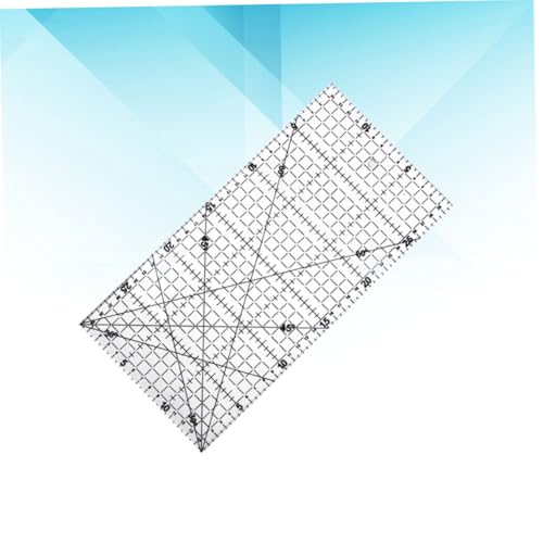 PLAFOPE Patchwork Lineal mit Rutschfesten Markierungen Präzises DIY Quilten Werkzeug für Stoffe Nähen und Basteln Transparentes Schneidelineal mit Winkel Rastermarkierungen PLAFOPE Patchwork Lineal mit Rutschfesten Markierungen Präzises DIY Quilten Werkzeug für Stoffe Nähen und Basteln Transparentes Schneidelineal mit Winkel Rastermarkierungen von PLAFOPE