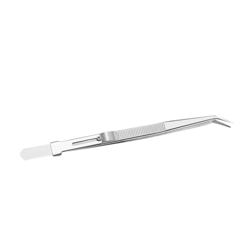 PLAFOPE Pinzette für Schmuckherstellung Ergonomisches Design Präzise Spitze Pinzette Multifunktional für Juwelierwerkzeuge Leicht und Tragbar von PLAFOPE