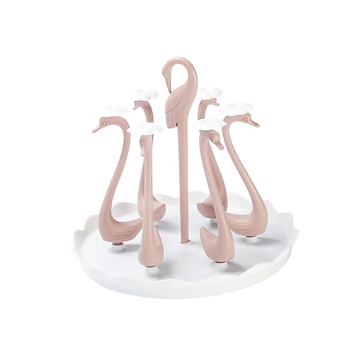 PLAFOPE Plastik Becherhalter mit Schwan Design Stöckiges Drehbares Abtropfgestell für Tassen und Gläser Langlebiges Küchen Organizer Rack Bpa Frei zur Aufbewahrung und Trocknung PLAFOPE Plastik Becherhalter mit Schwan Design Stöckiges Drehbares Abtropfgestell für Tassen und Gläser Langlebiges Küchen Organizer Rack Bpa Frei zur Aufbewahrung und Trocknung von PLAFOPE