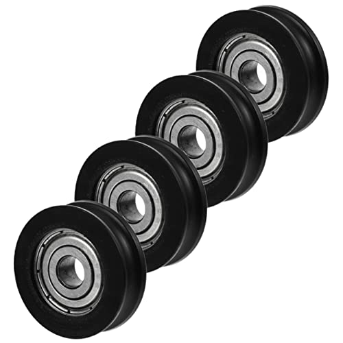 PLAFOPE Praktische Ersatzrolle Für Schiebetüren 4 Stück U-nut-riemenscheibe 8 X 30 X 10 Mm Robustes Material Einfach Zu Installieren Schwarz PLAFOPE Praktische Ersatzrolle Für Schiebetüren 4 Stück U-nut-riemenscheibe 8 X 30 X 10 Mm Robustes Material Einfach Zu Installieren Schwarz von PLAFOPE