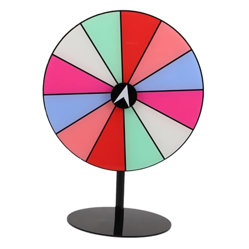 PLAFOPE Rainbow Prize Wheel Tisch Karnevalsrad mit Trockenlöschfläche Robustes Drehrad für Karneval Partys Messen Langlebiges Spielrad für Unterhaltung und Gewinnspiele PLAFOPE Rainbow Prize Wheel Tisch Karnevalsrad mit Trockenlöschfläche Robustes Drehrad für Karneval Partys Messen Langlebiges Spielrad für Unterhaltung und Gewinnspiele von PLAFOPE