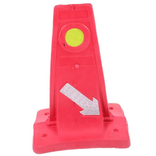 PLAFOPE Reflektierender Verkehrskegel Rot Leichter Für Fahrzeugwarnung Und Verkehrslenkung Platzsparend Für Training Parkplatz Und Baustellen einsatz von PLAFOPE