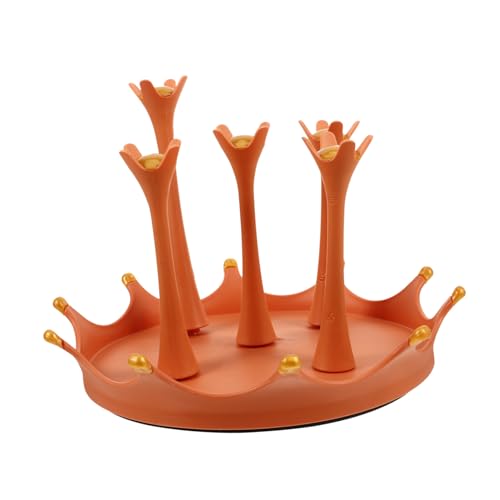 PLAFOPE Rotierender Becherhalter für Stabiles Glas Organizer in Orange Abtropfender Tassenständer zur Praktischen Aufbewahrung und Küchenorganisation PLAFOPE Rotierender Becherhalter für Stabiles Glas Organizer in Orange Abtropfender Tassenständer zur Praktischen Aufbewahrung und Küchenorganisation von PLAFOPE