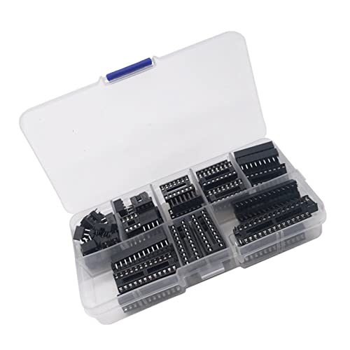 PLAFOPE Satz Ic-buchsen Steckdose Anpasser DIY Ic Chip Halter Ic-Halter Mikrocontroller Dip 6 8 14 16 18 20 24 28-polige Buchsen Ic-chip-sockel Stoßverbinder Doppelreihe Adapter von PLAFOPE