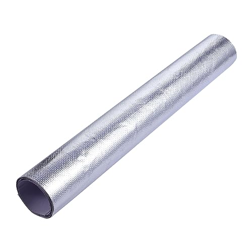 PLAFOPE Selbstklebende Aluminium Wärmeschutzfolie Hochtemperaturbeständige Isoliermatte aus Aluminisierter für Heizkörper Kälteschutz Dampfsperre von PLAFOPE