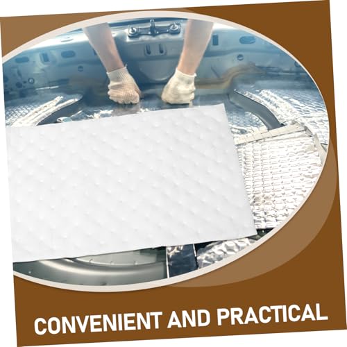 PLAFOPE Selbstklebende Dämmmatte Schallschutz Polyester Auto isolierung Hitzeschutz Schalldämmung Motorhaube Akustik Dämmung für Fahrzeug und Heimstudio von PLAFOPE