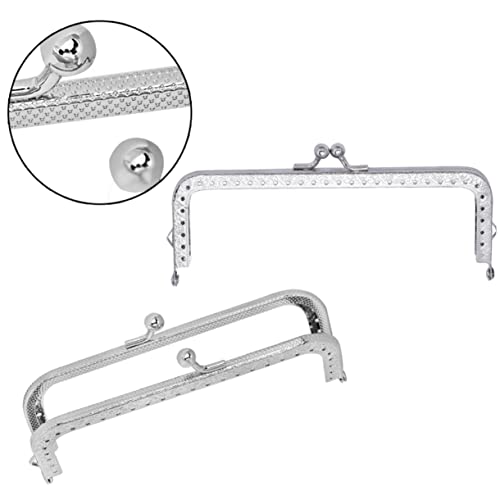 PLAFOPE Silberner Quadratischer Geprägter Taschenrahmen mit Schloss Rostfrei Leicht für Geldbörsen und Handtaschenherstellung DIY Zubehör für Kreativprojekte PLAFOPE Silberner Quadratischer Geprägter Taschenrahmen mit Schloss Rostfrei Leicht für Geldbörsen und Handtaschenherstellung DIY Zubehör für Kreativprojekte von PLAFOPE