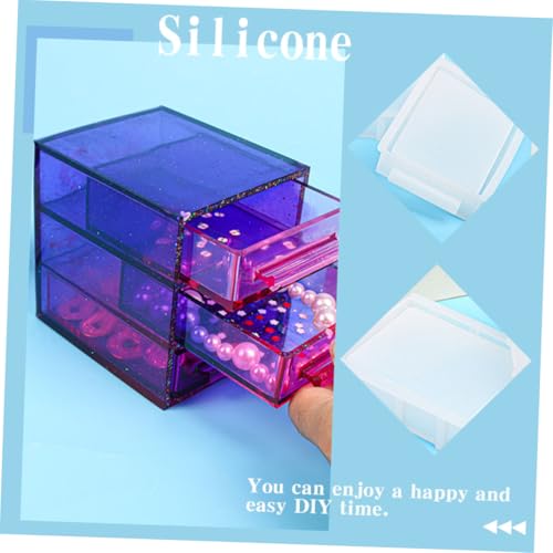 PLAFOPE Silikonform DIY Aufbewahrungsbox Flexibel Langlebig Kunsthandwerk Gießform für Schmuck Desktop Dekoration Praktisch Bpa frei von PLAFOPE
