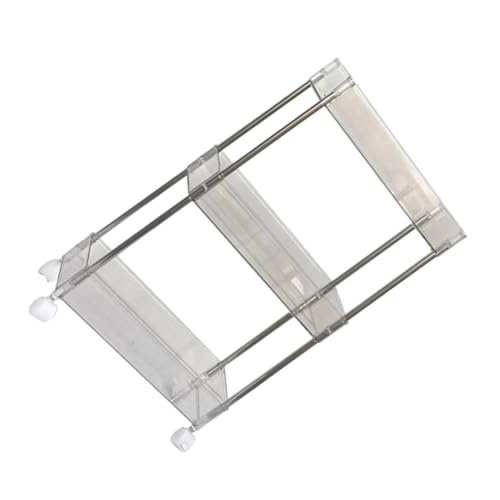 PLAFOPE Stufiger Küchenwagen mit Mehrschichtiges Aufbewahrungsregal für Küche und Bad Mobiler Servierwagen aus Robustem Material Platzsparender Allzweck Trolley für Ordnung und Transport von PLAFOPE