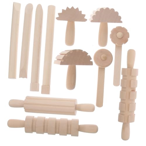 PLAFOPE Teiliges Holz Modellierwerkzeug für Knete und Vielseitige DIY Clay Sculpting Tools mit Glatter Oberfläche Sicher für Polymer Lufttrocknende Knetmasse von PLAFOPE