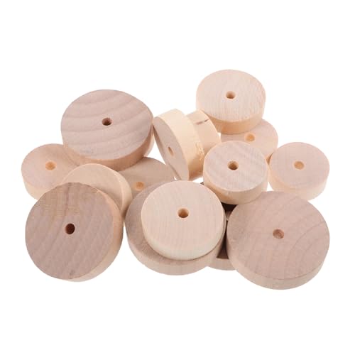 PLAFOPE Teiliges Holzräder für Bastelprojekte Kinderfreundliche DIY räder mit Glattem Lauf Vielseitig für Modellbau Lernspielzeug und Wissenschaftskits von PLAFOPE