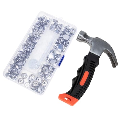 PLAFOPE Teiliges Snap Fasteners Edelstahl Schrauben Druckknöpfe für DIY Boot Planen Segeltuch mit Aufbewahrungsbox Rostfrei Robust Einfach zu Montieren Vielseitig für Innen Außen von PLAFOPE