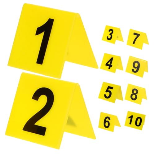 PLAFOPE Tischnummern Aus Acryl Im Kompakten Design 10er-pack Restaurant-beweismarker V-form PLAFOPE Tischnummern Aus Acryl Im Kompakten Design 10er-pack Restaurant-beweismarker V-form von PLAFOPE