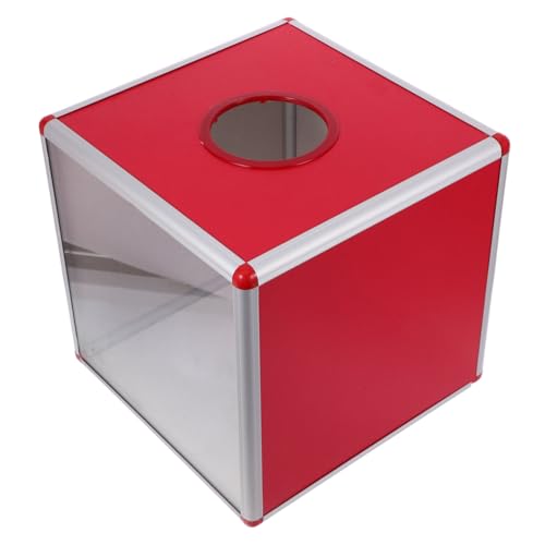 PLAFOPE Transparente Rote Abstimmungsbox aus Robustem Material Langlebige Spenden und Verlosungskiste für Tisch Auffälliges Design für Events Wiederverwendbarer Klarer Organizer für PLAFOPE Transparente Rote Abstimmungsbox aus Robustem Material Langlebige Spenden und Verlosungskiste für Tisch Auffälliges Design für Events Wiederverwendbarer Klarer Organizer für von PLAFOPE