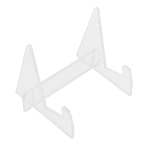 PLAFOPE Transparenter Acryl Buchständer mit Verstellbarer Halterung für Bücher bis Dicke Stabiler Kochbuchständer für Küche Büro Bibliothek und Zuhause Klarer Leseständer aus Hochwertigem von PLAFOPE