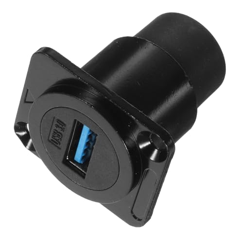 PLAFOPE USB Einbaubuchse Panel Mount Adapter USB Durchführungsdose Coupler mit Schutzabdeckung für Computer Laptop Externe Festplatte Datenübertragung von PLAFOPE