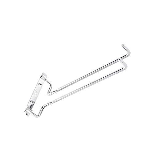 PLAFOPE Verchromtes Weinglasregal zur Wandmontage Einreihiger Hängehalter für Weingläser Stielglasaufbewahrung Stabiler Gläserhalter für Bar Restaurant Zuhause und Party von PLAFOPE