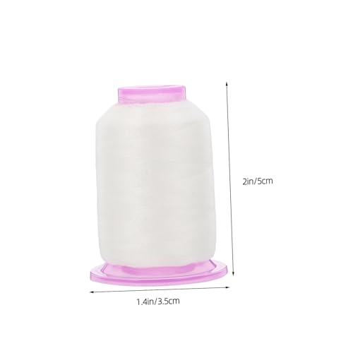 PLAFOPE Wasserlöslicher Viskosefaden Yards Weiß Näh Stickgarn Für Stickmaschine Vielseitig Für Baumwolle Seide Leinen Handarbeit Zubehör von PLAFOPE