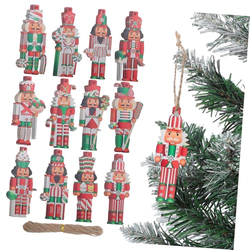 PLAFOPE Weihnachts-nussknacker-Figur 36 Stück Nussknacker-Ornamente Aus Holz Nussknacker Weihnachtsdekoration Für Die Feiertagsdekoration PLAFOPE Weihnachts-nussknacker-Figur 36 Stück Nussknacker-Ornamente Aus Holz Nussknacker Weihnachtsdekoration Für Die Feiertagsdekoration von PLAFOPE