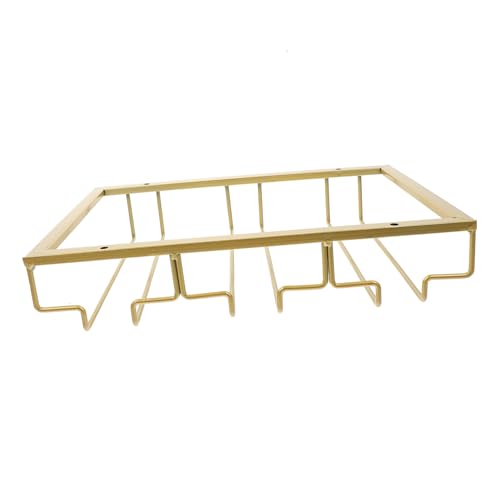 PLAFOPE Weinregal für Küche Hängender Weinglashalter mit Fächern Staubgeschützt durch Umgekehrtes Design Eleganter Kompakter Glashalter für Bar und Restaurant von PLAFOPE