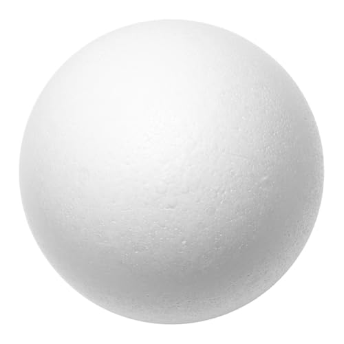 PLAFOPE Weißer Hohl Schaumstoffball DIY Bastelmaterial Rund Glatt Oberfläche für Handwerk Modellbau und Dekoration von PLAFOPE
