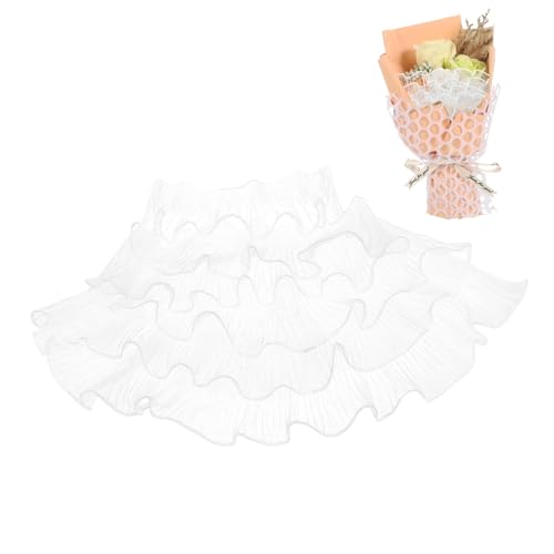 PLAFOPE Wellenförmiger Rüschenbesatz aus Weißem Polyester Stabiles Atmungsaktives Spitzenband mit Charmantem Volant Design für Hochzeitskleider Partykleidung und DIY Nähprojekte PLAFOPE Wellenförmiger Rüschenbesatz aus Weißem Polyester Stabiles Atmungsaktives Spitzenband mit Charmantem Volant Design für Hochzeitskleider Partykleidung und DIY Nähprojekte von PLAFOPE