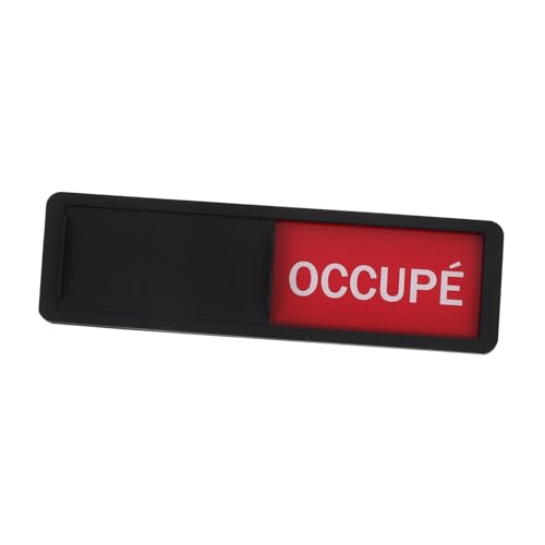 PLAFOPE Zustandsumschaltbares Türschild für Schiebetüren Sichtschutzschild Badezimmer Büro Hotel Farblich Codierte Besetzt-frei-anzeige Vielseitig für Konferenzräume und Krankenhäuser von PLAFOPE