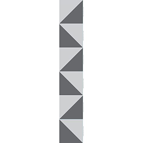 PLAGE 6 Fliesen Sticker Tolentino, Vinyl, Grey, 15 x 0.1 x 15 cm von PLAGE