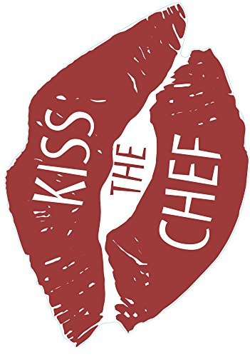 Plage Deko Wandaufkleber-Kiss The Chef, Vinyl, Red, 68 x 0.1 x 47,7 cm von Plage