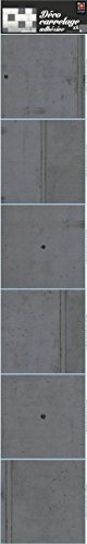 PLAGE Smooth - Tiles Fliesen StickerBETON[6 Bogen 15 x 15 cm], Vinyl, Grey, 15 x 0,1 x 15 cm von PLAGE