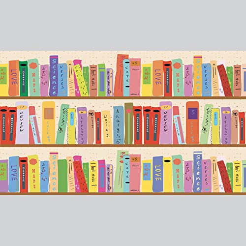 Plage Aufkleber für Treppen-Bibliothek, bunt, 19 x 3 x 100 cm, 3 Stück von PLAGE