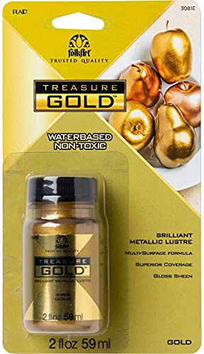 Plaid Enterprises Inc. Paint Treasure Gold, 59 ml (1 Stück) von FolkArt