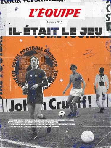 PLAKAT - Poster – L'Equipe – Cruyff (Digigraphie) von PLAKAT