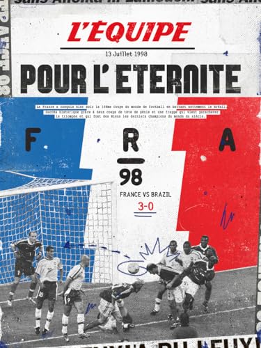 PLAKAT - Poster – L'Equipe – Frankreich 98 (Digigraphie) von PLAKAT