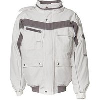 PLANAM® unisex Arbeitsjacke PLALINE weiß, zink Größe L von PLANAM®