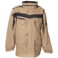 PLANAM® unisex Winterjacke PLALINE sand, schwarz Größe 3XL von PLANAM®