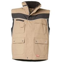 PLANAM® unisex Winterweste PLALINE sand, schwarz Größe S von PLANAM®