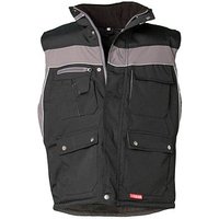 PLANAM® unisex Winterweste PLALINE schwarz, zink Größe 4XL von PLANAM®