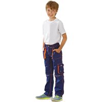 Planam Junior Bundhose marine/orange 134/140 von PLANAM
