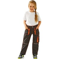 Planam Junior Bundhose oliv/orange 86/92 von PLANAM