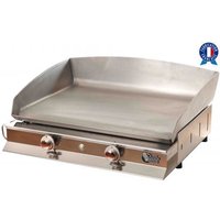 Gasplancha feria 2 Flammen - INOX-Platte und -Gehäuse - FE22F von PLANCHA TONIO