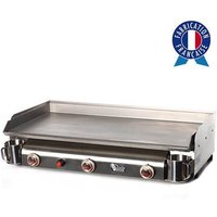 Gasplancha trio 3-flammig - INOX-Platte und -Gehäuse - TR2 von PLANCHA TONIO