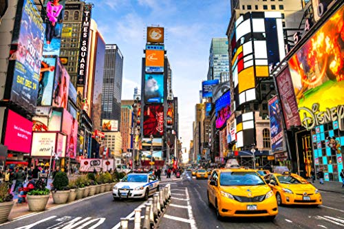 VLIES Fototapete-250x186 cm-STÄDTE-(PF648)-Stadt USA New York Times Square Skyline Panorama GEBÄUDE Wandbild Wandtattoo Poster Dekoration von PLANET PHOTOWALLS