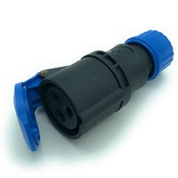 CEE-Industrie-Steckdose 2P+E 16A-6h 200-250V IP44 Grau von PLANET SHOP