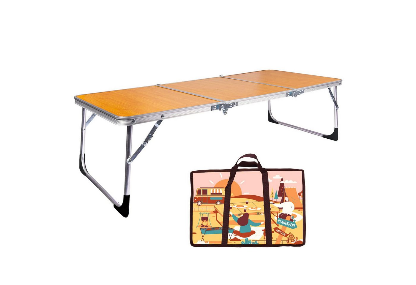 PLANEXPERT Klapptisch Campingtisch Klappbar Balkontisch Gartentisch Tragbar Outdoor Tisch (1-St) von PLANEXPERT