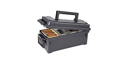 PLANO Field Ammo Box Shot Shell, Black, Lockable Ammunition Storage Box with Heavy-Duty Carry Handle, Compact Plastic Ammo Crate, Water-Resistant Protection, Holds 4 Boxes of Ammo PLANO Field Ammo Box Shot Shell, Black, Lockable Ammunition Storage Box with Heavy-Duty Carry Handle, Compact Plastic Ammo Crate, Water-Resistant Protection, Holds 4 Boxes of Ammo von PLANO
