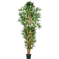 Plantasia - Bambus-Strauch, Kunstbaum, Kunstpflanze, 220cm von PLANTASIA